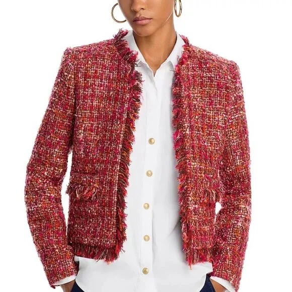 L'AGENCE Angelina Tweed Jacket - Picture 1 of 11